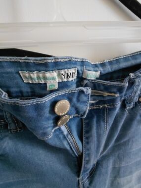 YMI Mid Rise Light Blue Skinny Jeans Size 13